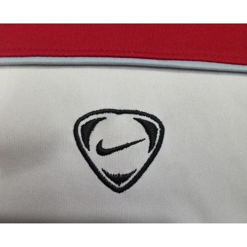 VINTAGE Nike Shirt Mens M Red Center Swoosh Sphere Y2K Limited‎ Use